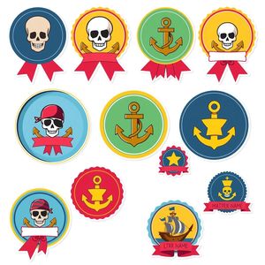 Naklejki / pieczątki uczestnika — medale pirata