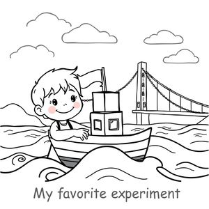 Kolorowanka — Klocki i łódka