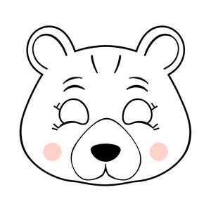 Szablon maski — prosta maska kartonowa