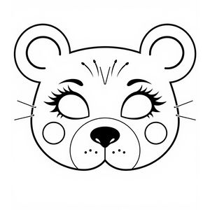 Szablon maski — prosta maska kartonowa