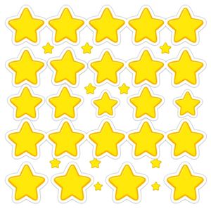 Arkusz naklejek - żółte gwiazdki