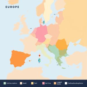 Mapa Europy - obrazek dla dzieci