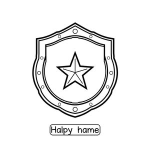 Odznaka do kolorowania (szablon)