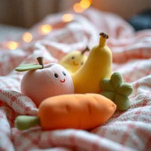 Miękkie maskotki - owoce i warzywa (zdjęcie)