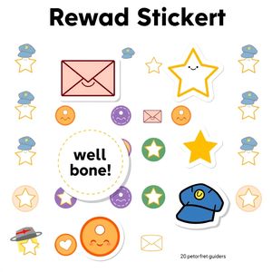 Arkusz nagród / pieczątek (naklejki za udział)