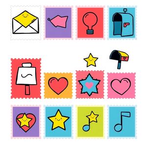 Arkusz znaczków / naklejek do druku