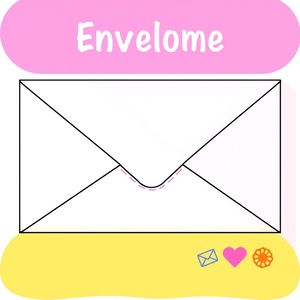 Szablon papierowej koperty do składania