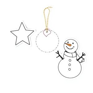 Szablony zawieszek: gwiazda, koło, serce, bałwanek