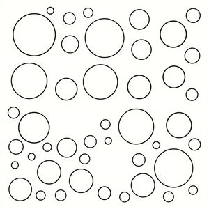 Szablon do kropkowania — duże okręgi