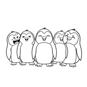 Kolorowanka – pingwinowe emocje
