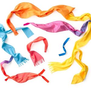 Chusteczki i wstążki — elementy sensoryczne