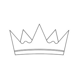 Korona do dekorowania — szablon