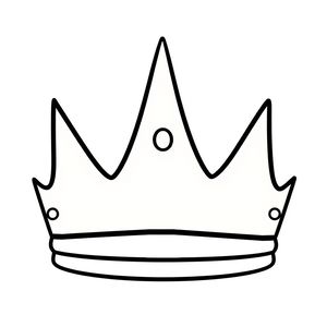 Korona do dekorowania — szablon