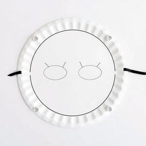 Maska z papierowego talerzyka — szablon