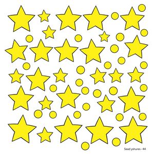 Szablon gwiazdek i kółeczek do wycięcia