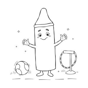 Kolorowanka — Duża kredka i przyjaciele