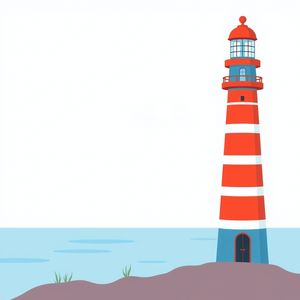 Ilustracja latarni morskiej (do pokazania)