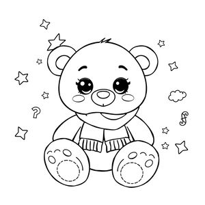 Kolorowanka maskotki 'Przyjaciel'