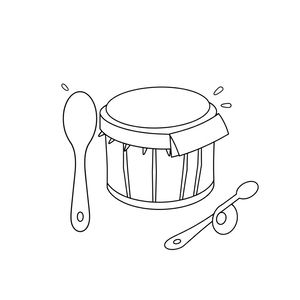 Kolorowanka: Instrumenty perkusyjne