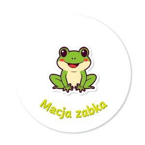 Projekt naklejki 'Mała żabka'