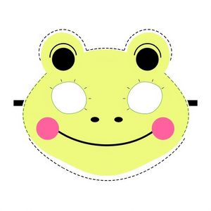 Szablon maski żabki