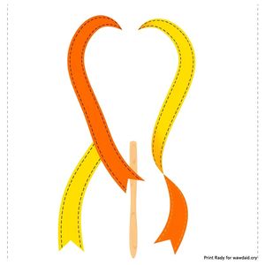 Wstążki do machania — szablon