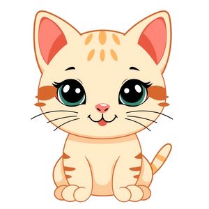 Kot — duży obrazek do wycięcia