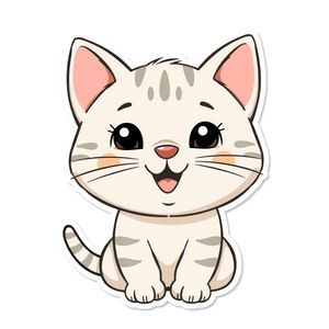 Kot — duży obrazek do wycięcia