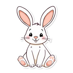 Królik — duży obrazek do wycięcia