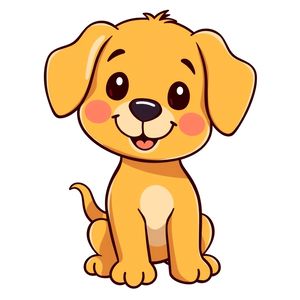 Pies — duży obrazek do wycięcia