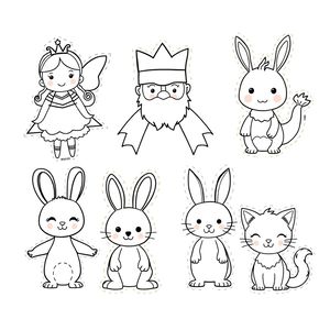 Szablony pacynek — arkusz do druku