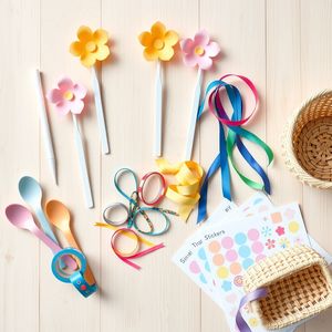 Flat-lay: Zestaw materiałów do zajęć