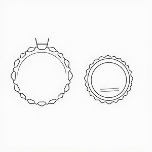 Szablon medalu do druku (blank)