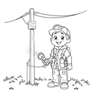 Kolorowanka: Mały Energetyk