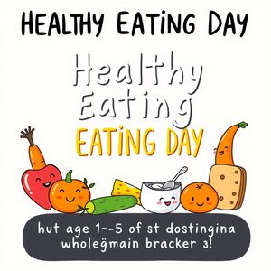 Plakat: Dzień Zdrowego Jedzenia
