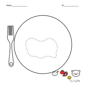 Plansza do rysowania 'Moje ulubione na śniadanie'