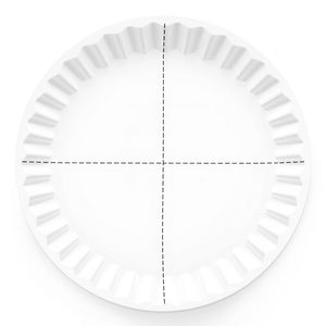 Szablon papierowego talerzyka do wycięcia