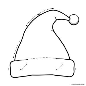 Szablon czapeczki mikołajowej