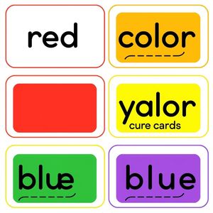 Karty z nazwami kolorów (do wydruku)