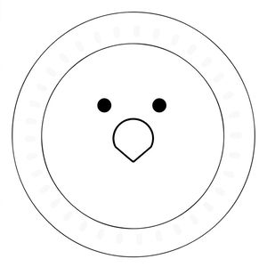 Szablon talerzyka — okrąg do ozdabiania