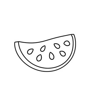 Kolorowanka: plaster arbuza