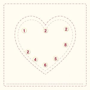 Plakat: duże wspólne serce (miejsce na naklejanie)