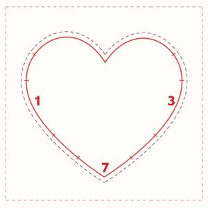 Plakat: duże wspólne serce (miejsce na naklejanie)