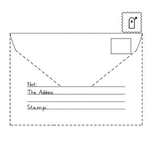 Szablon koperty do druku (A4)