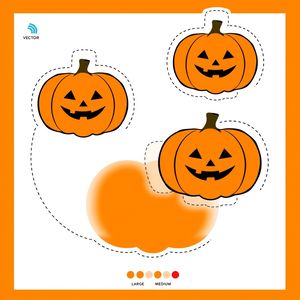 Szablon dyni na podłogę