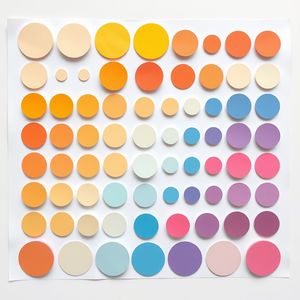 Arkusz gotowych kółek — różne rozmiary