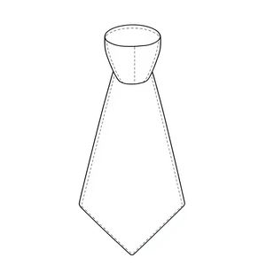 Szablon papierowego krawata