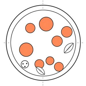 Szablon: okrąg pizzy do wycięcia (A4)