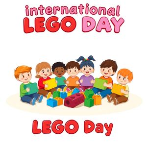 Plakat powitalny — Międzynarodowy Dzień LEGO