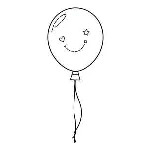 Kolorowanka i dekoracja: Balonik do ozdobienia